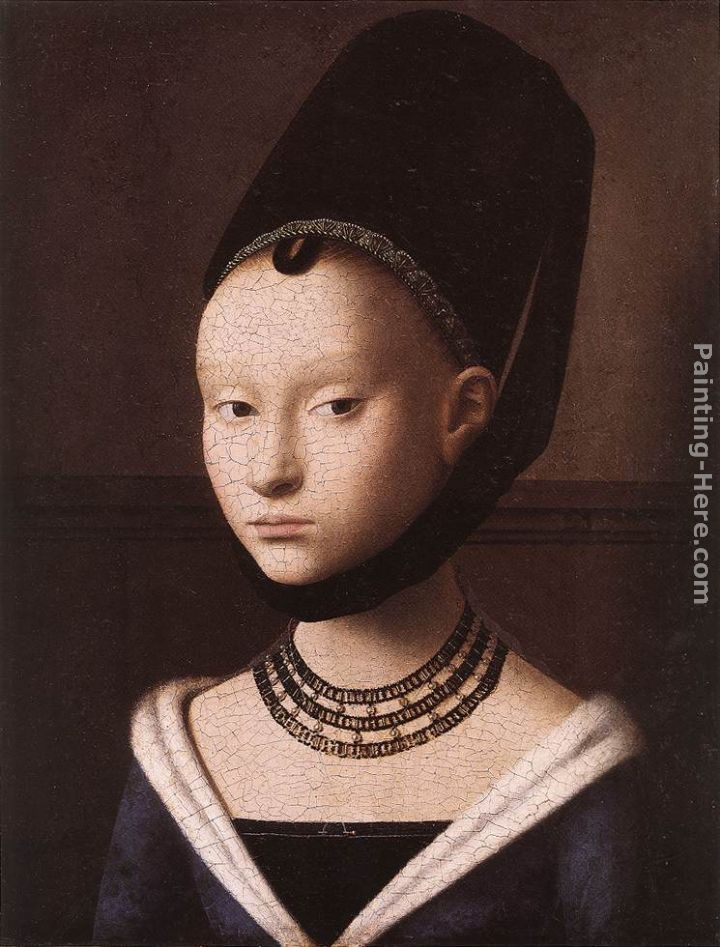 Portrait of a Young Girl painting - Petrus Christus Portrait of a Young Girl art painting